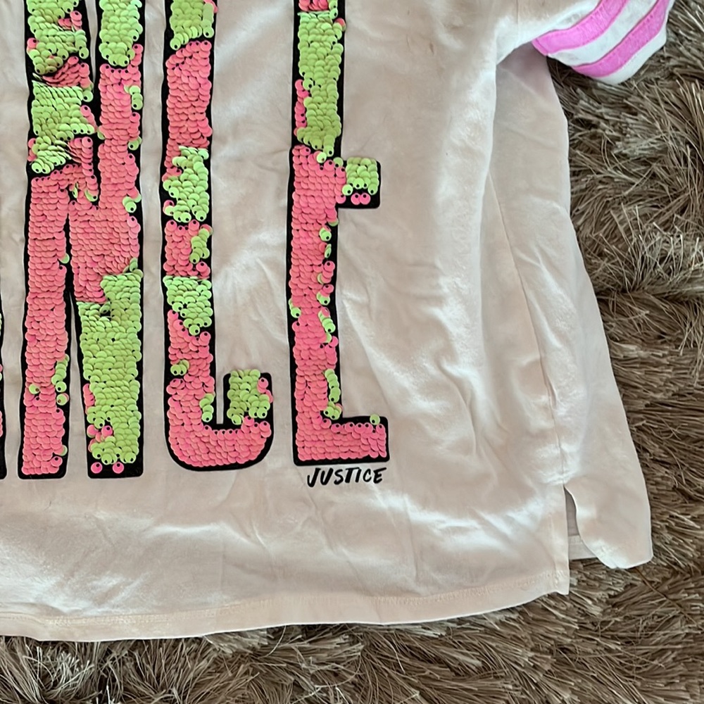 Size 12 Girls Justice Dance Crop Top